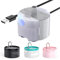 Wasserpumpe für Katzenbrunnen, GIOTOHUN Wasserpumpe für Katzentrinkbrunnen, Extrem leise (≤30dB), Eingebautes LED-Licht, IP68 Wasserdicht, Geringer Stromverbrauch (1,5W), Geeignet für H1