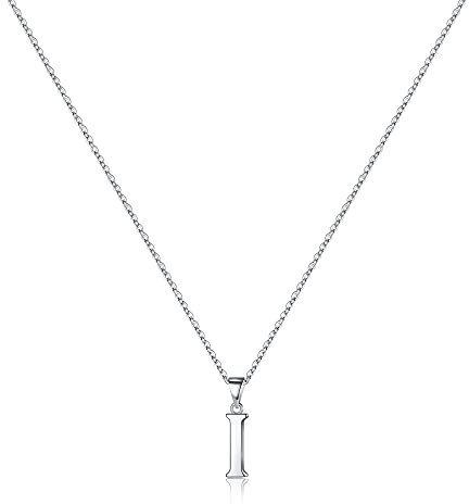 TINGN Halskette Damen Silber 925, Zierliche Kette mit Buchstaben Hypoallergene Initialen Halskette Mädchen Buchstaben B Kette Anhänger Silber Buchstabenkette für Damen Mädchen Geschenke für Frauen