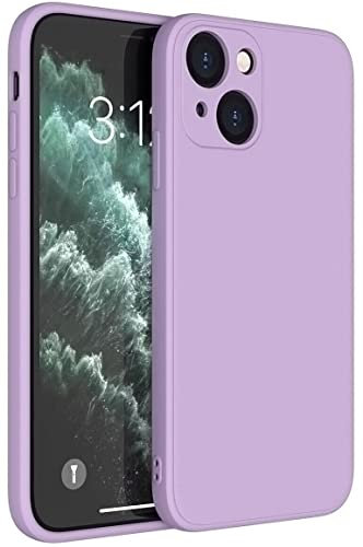 Mixroom - Cover Custodia Case per iPhone 14 Protezione Copre Fotocamera in Silicone TPU Opaco con Bordi Piatti Colore Lilla