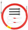 Spirale di ritiro 15 m, filo di ritiro con molla di guida, nastro di ritrazione, Ø 4,5 mm, cavo di ritrattamento in poliestere, aiuto per la posa dei cavi, tubi vuoti
