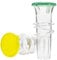 YZC Lemon Squeezer – 2-Pack Lemon-Juicer – BPA-Free Plastic Lime Juicer– Compact Juice Extractor Citrus Press with Lid – Squeeze Lime for Cocktails, Drinks