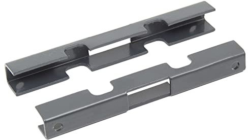 Alberts 673352 Mattenverbinder | für Doppelstab-Gittermatten | anthrazit kunststoffbeschichtet RAL 7016 | 140 x 18 x 15,5 mm