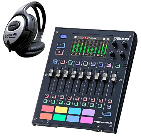 Boss GCS-8 Gigcaster Audio Interface Streaming Mixer Mischpult + keepdrum Kopfhörer