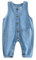 Freebily Salopette di Jeans per Bimbo Bambino Tutina Neonato Senza Maniche Tuta in Denim con Bottoni Rompers con Tasca Salopette da Lavoro Tuta Estiva Pagliaccetto Playsuit Blu 2-3 Anni