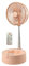 LOVIVER Floor Pedestal Fan Foldable Standing Fan Adjustable USB Rechargeable with Control Folding Desk Fan Mini Floor Fan for Office Camping, Pink
