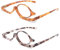 JM 2 Paar Make-up Lesebrille Vergrößern Flip Down Kosmetikleser für Frauen +2.5