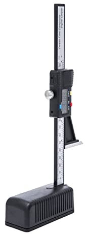 Lucaser Digitaler Höhenmesser, Schwarzer Höhenmesser, Magnetischer Kunststoff, Leicht, Langlebig, Holzbearbeitung, Zuhause, Mini 0–150 mm – Digitalanzeige, Messschieber, Elektronisch.