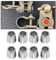 JNNJ 8 Piezas Manguitos De Terminal De Bateria, Adaptadores Poste Convertidor Terminal Batería Automóvil, Manguitos Catodo Anodo Bateria Automovil, Cunas De Poste Bateria Universal Para Coche