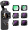 NEEWER Magnetisches ND/CPL Filter Set kompatibel mit DJI OSMO Pocket 3, 6 Pack UV CPL ND16/PL ND32/PL ND64/PL ND256/PL Neutraldichte Polfilter Objektiv Zubehör beschichtetes optisches HD Glas/Alrahmen