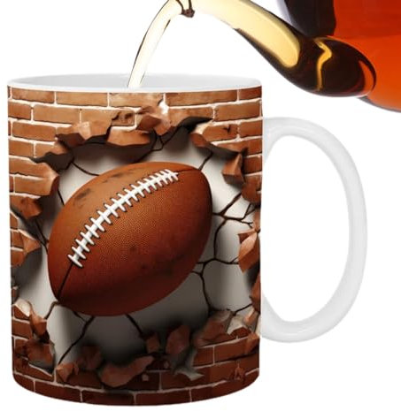 Aznever 3D Hot Chocolate Mugs,350ml Delicate Ceramic Coffee Mugs with Eye-Catching Pattern - Novelty Drinkware for Cafe, Coffee Table, Dining Table, Study Table, Bedside