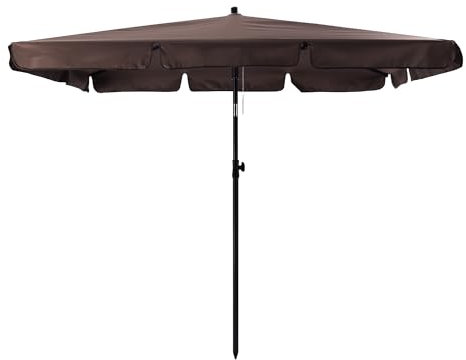 JEMIDI Sombrilla terraza - Parasol terraza exterior - Sombrillas jardin grandes 200 x 125 cm - Sombrilla XXL con UPF 50+ y bolsa de transporte - A prueba de viento - Parasol Beige