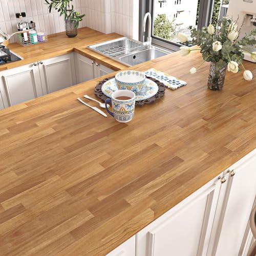Yullpaper Wood Panel Wallpaper 40 X 800cm - Self Adhesive Brown Vinyl Wrap for Walls, Kitchen Worktop, Cupboards - Washable, Wood Effect Covering