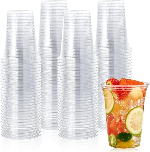 Bag Market | 100 x Clear Plastic Cups - 7oz (180ml) | Disposable/Reusable | Vending, Drinking, Water