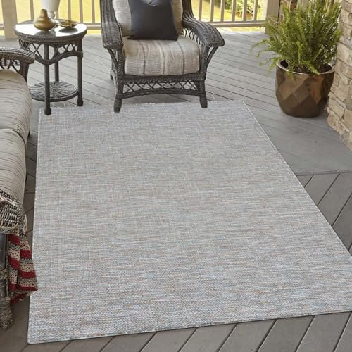 Mazovia Outdoor Teppich - Innen und Aussenbereich - Grau 200 x 300 cm