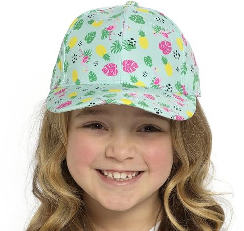 Gorra de béisbol unisex para niños y niñas, ajustable, talla única, gorra de verano con pico, Flamenco menta, Taille unique