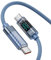 toocki Cable USB C a USB C 100 W, 1 M Cable Carga Rápida con Pantalla LED, Nailon Cabo USB C PD QC5.0 para iPhone 16 15 Pro Max Plus MacBook Pro Air iPad Pro Air Galaxy S24 S23 Pixel