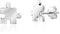 AeraVida Whimsical Jigsaw Puzzle Piece .925 Sterling Silver Stud Earring | Puzzle Piece Earrings | Accessories for Women | Gift for Special Day