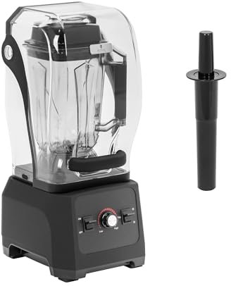 Royal Catering Quiet Blender with Sound Enclosure - 1680 W - 2.5 L - Pulse Function - 24,500 RPM - Smoothie Maker & Milkshake Maker