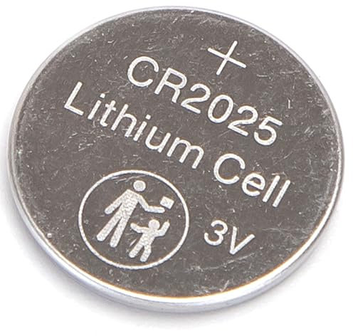 Lot de 2 Piles Bouton CR2025 3 V Haute durée idéales pour Les Montres, télécommandes et Petits appareils électroniques.