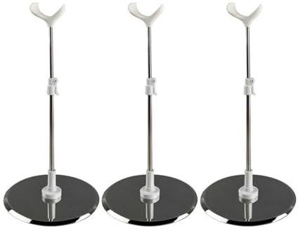 3 x Edelstahl-Puppenständer für 1/3 1/4 Puppen Accss Halter Basis