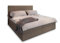 Masseno Boxspringbett PISA 160x200 cm Komplett-Set mit Matratze und Topper, Polsterbett mit Zwei Bettkästen -Braun, TILIA 17