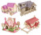 Garneck 4pcs Holzkabinenmodell Rätsel Holzgebäude Modell Kit 3D Rätsel Für Erwachsene