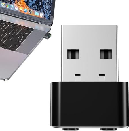 Générique Mice JIGGLER UNDEDEKABEL, USB-Mice, | USB-Mausmechanismus | Nicht erkennbar, Keine Software Plug & Play Shaker, PC-Anschluss wacht