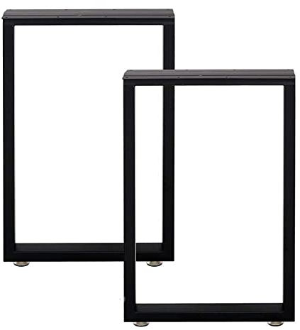 CUAJHNPX Lot de 2 Pieds de Table en métal Robustes, Pieds en Fer forgé pour Table de conférence, Salle à Manger, café