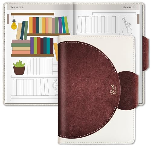 BIROYAL Book Journal: Reading Journal mit Platz für 52 Bücher – 224 Seiten Lesetagebuch A5 zum Notieren Nachdenken und Freude am Lesen – Bookish stuff, Bücher zubehör, Buch Gadgets, Lese Gadgets
