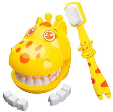Giraffe Zähneputzspielzeug - Zähneputzen Spielzeug | Giraffe Zähneputzen | Pädagogisches Spielzeug zum Zähneputzen | Spielzeug