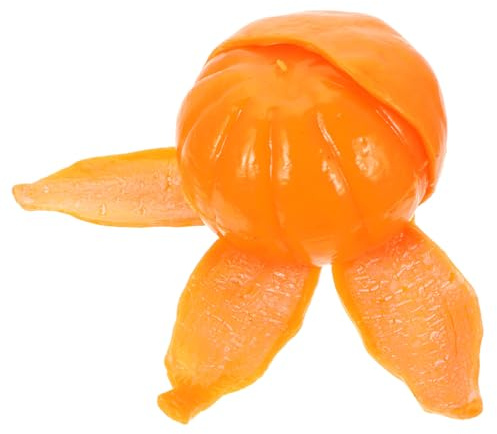 Gatuida Frucht Quetschspielzeug Orange Sensorisches Spielzeug aus Langlebigem Material Glatte Oberfläche Stressabbauend für Kinder Spielküche Zubehör