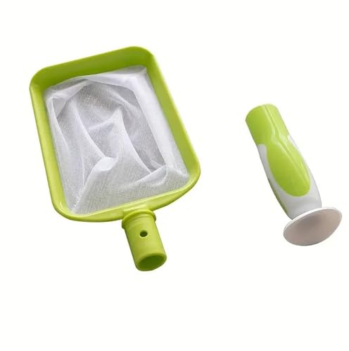 UBOHUZ Filet de Piscine Vert Professionnel, 3 pièces, Filet Nettoyage, Portable, Efficace pour Piscine Hors Sol