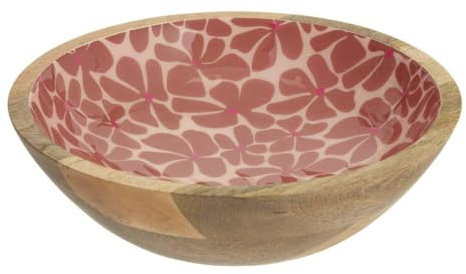 Atmosphera - Saladier inaya d25 cm terre cuite et bois de manguier