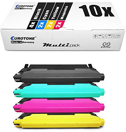 10x Eurotone Toner für Samsung Xpress C 430 480 FW W FN ersetzt CLT-P404C