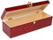 Creative Deco Burgundy Wooden Wine Box With Clasp | 1 Bottle | 35.1x11x10cm | Natural Wood Holder for Gift, Storage | Vintage Chest Presentation Box