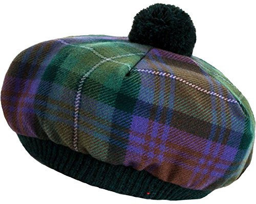 I LUV LTD Tammy Hut Tam O' Shanter Isle of Skye Tartan Lammwolle