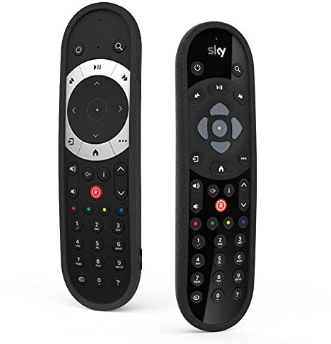 Sikai FÜR Sky Q Fernbedienung Schutzhülle Kompatibel mit Sky Q Box, Sky Q Touch, Sky Glass Fernbedienung und Nicht-Touch-Fernbedienung Anti-Verlust Mit stoßfester Schutzhülle (Schwarz)