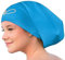 Cuffia Piscina Capelli Lunghi - Cuffia Nuoto Extra Large - Cuffia Piscina Donna e Uomo - Cuffia Docia - Cuffia Piscina Silicone - Cuffia Nuoto per Capelli Ricci, Dread, Afro (Acqua Blu L)