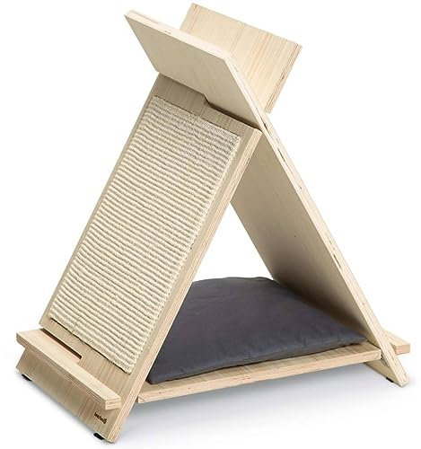 Beeztees Kratzbaum Holz Rinty L: 55 cm B: 35 cm H: 60 cm