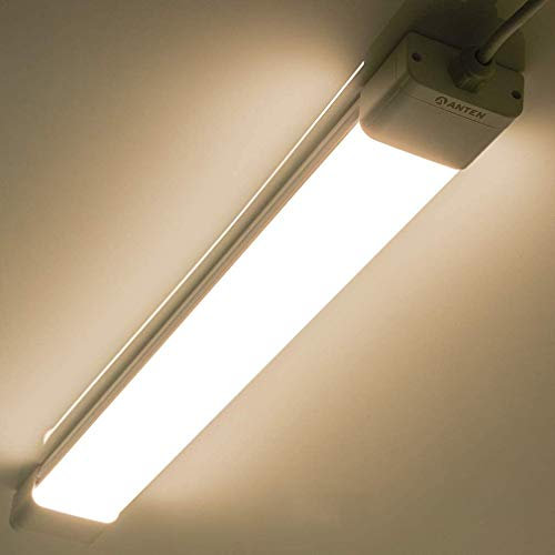 Anten 18W LED Feuchtraumleuchte 60cm für Keller, Garage, Innen- und Außenbeleuchtung, IP65 Wasserfest Kellerleuchte, Feuchtraumlampe in (Kaltweiß 6000K / Neutralweiß 4000K)