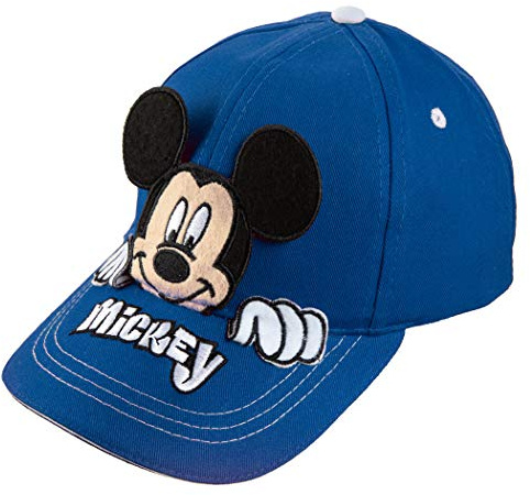 Disney Mickey Mouse Ears Boys Blue Baseball Cap, Age 4-7