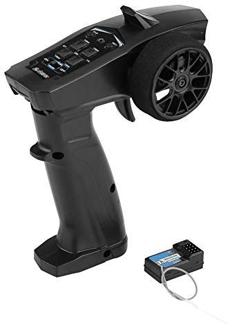 VGEBY Émetteur de Voiture RC Turbo Racing 2.4GHZ Émetteur de télécommande Radio à 4 canaux 91803G-VT pour Bateau de Voiture RC