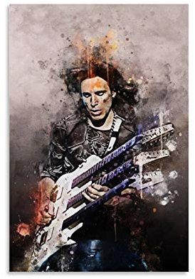 Yunle Poster, Motiv: Steve Vai Is A Guitarist, dekoratives Gemälde, Leinwand, Wandkunst, Wohnzimmer, Poster, Schlafzimmer, Gemälde, 40 x 60 cm