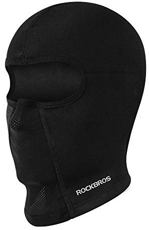 ROCKBROS Winter Sturmhaube Motorrad Skimaske Sturmmaske Warm Fahrrad Gesichtsmaske für Damen Herren Balaclava Winddicht 54-62CM Schwarz/Grau