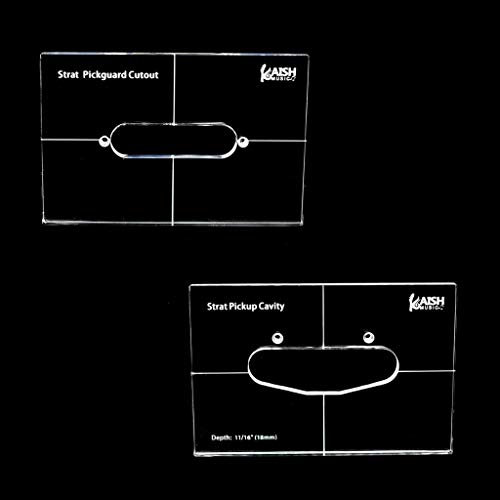 KAISH Acryl-Schablonen für Pickups, einspulig, 2-teiliges Set