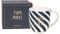 DRAEGER PARIS - Mug en Céramique - Bleu - Papa Poule - Idée cadeau Ami, Famille, Fête Des Pères, Papa, Anniversaire - Humour, Fun - 320 ml - Avec Boîte Cadeau