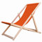 Merino Wool Lounger Traditional Line Sonnenliege Klappbar, Gartenliege Rückenlehne verstellbar leicht klappbar Garten Balkon Strand Holzklappstühle Naturholz Lounger (Orange)