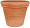 Decorspace Pot de fleurs rond en résine décoration extérieure « Made in Italy » (Terre cuite, 70 cm)