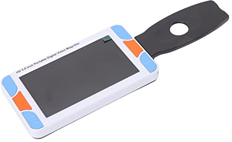 ASHATA loupe Numérique Portable LCD Couleur 5 Pouces 800x480 3X à 48X Aide à la Lecture Électronique Double Caméra (EU)
