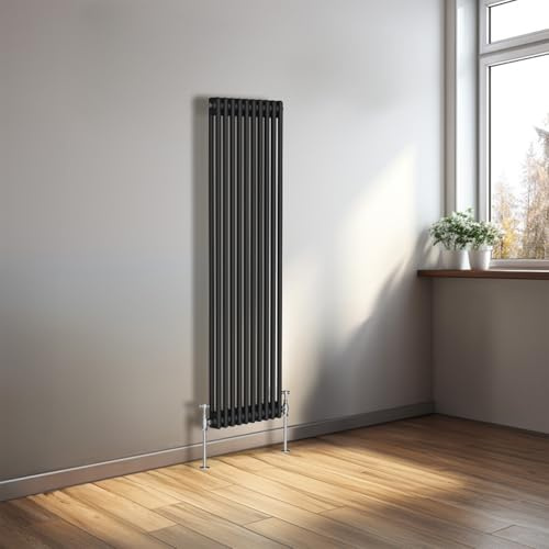 NRG 1500 x 470mm ghisa verticale radiatore nero 2 colonna riscaldamento centrale Rads